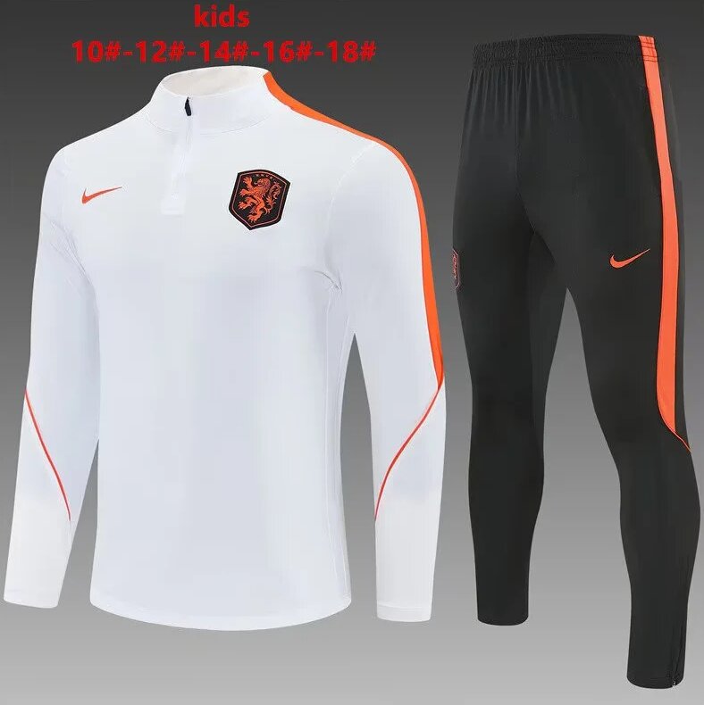 Kids Netherlands 26/27 Tracksuit - White